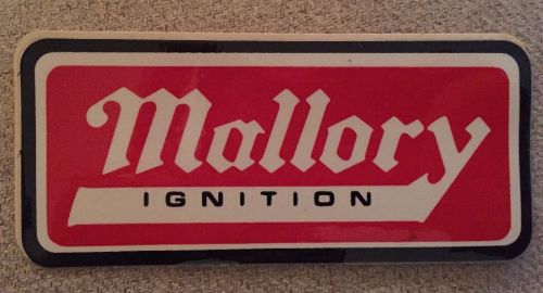 Mallory ignition decal sticker~original 60&#039;s 70&#039;s vintage~nhra racing hot rod