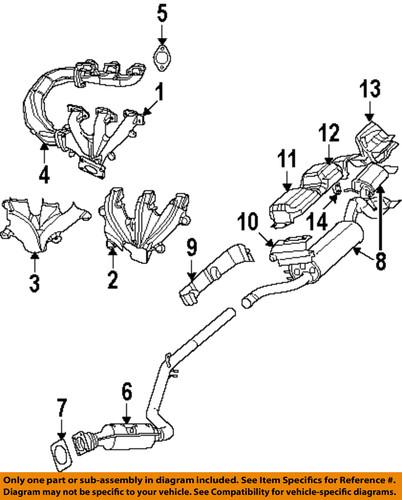 Mopar oem 4448149ab exhaust-cross over pipe gasket