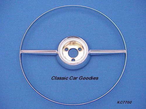 1953 1954 chevy horn ring chrome belair brand new!!