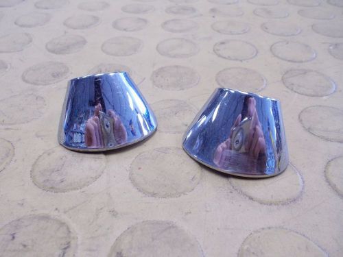 1958-62 corvette - chrome wiper arm spacers - gm 3746145