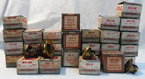 Dole thermostats - vtg lot of 29 - dv-16, dv-f, dv-5, dv-4h - nos original boxes