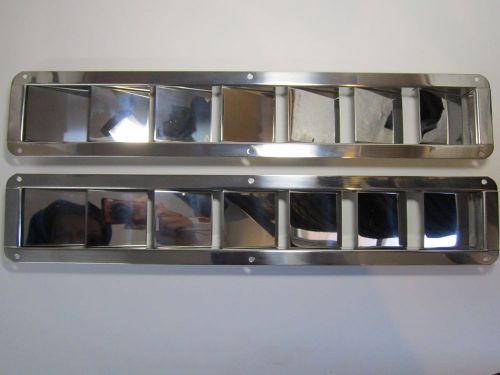 New stainless steel vents - 7 louver - 16 3/8&#034; x 3&#034; - free shipping