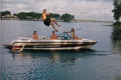 Nautique super sport hull decal 1997-1999 neutral with gold outline #s4769