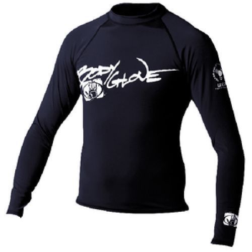 Sports dimensions # 1211xsaa - basic mens long sleeve lycra rashguard - blk - xs