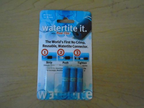 Posi-tite watertite connectors 14-16 gauge pack of 3 **new**