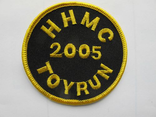 3" vintage 2005 highway hikers mc toy run,hhmc,motorcycle embroidery patch