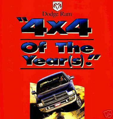 1995 dodge ram pickup 4x4 of the year factory brochure