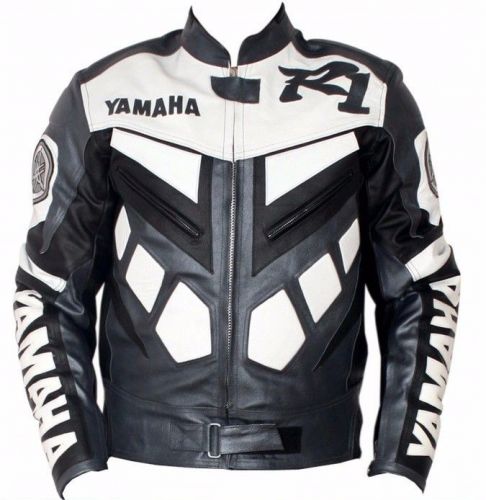 Yamaha r1 biker leather motorcycle leather jacket motorbike leather jacket