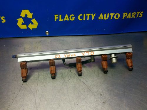 2001 volvo v70 xc70 2.4l fuel rail w injectors turbo 2002 2003 2004 01 02 03 04