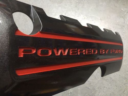 2011-2016 mustang 5.0 oem coil covers painted magnetic metallic red letters j7