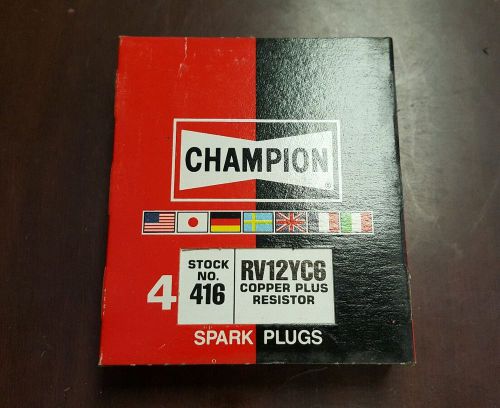 Pack of 4 - champion spark plugs 416 - rv12yc6
