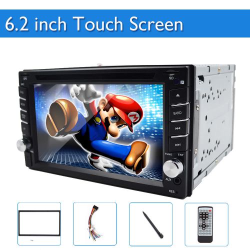 6.2&#039;&#039; double 2 din car stereo dvd player ipod bluetooth mp4 receiver+free camera