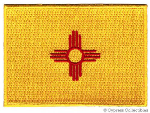 New mexico biker patch iron-on embroidered state flag banner nm
