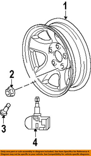Mopar oem 6509421aa wheels-wheel nut