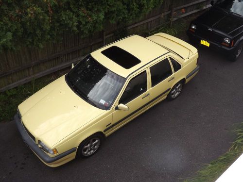 1995 volvo 850 t5r turbo 4 door sedan yellow rare  collectible