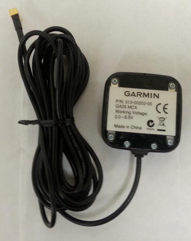 Garmin ga25 mcx low profile antenna. aera, gpsmap, ique, nuvi, streetpilot, zumo