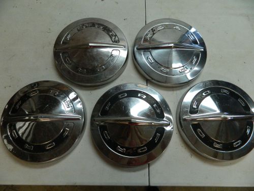 Vintage oe ford 10&#034; dog dish hubcap full set of 4 plus 1 1960-70&#039;s