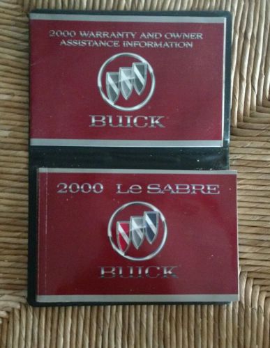 2000 buick lesabre car owners manual book guide with case