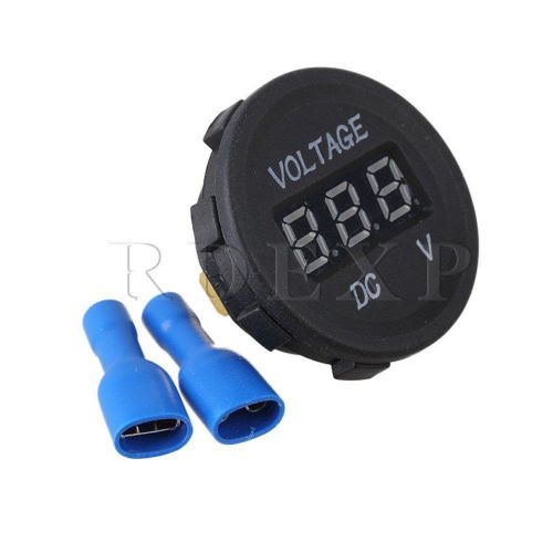 Waterproof dc12-24v green led display digital voltmeter