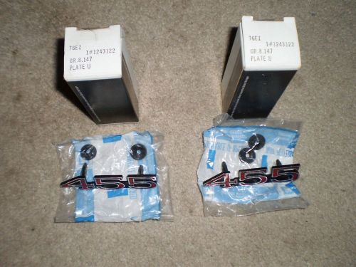Nos pair buick gs "455" fender emblems 70-74