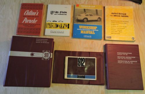 Porsche shop books, 1965-1966 912 owners manual, 911 workshop manuals