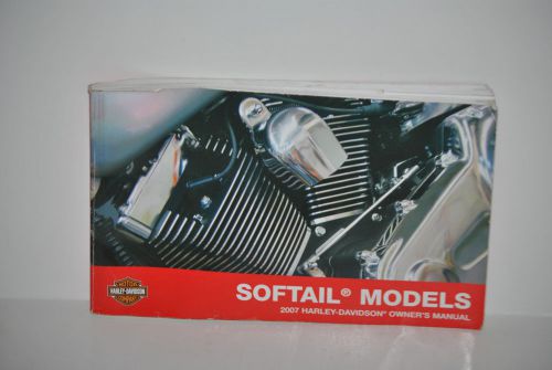 2007 harley davidson softail models owner manual - 99469-07
