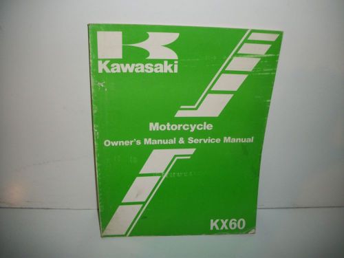 Manual kawasaki kx 60 owner manual &amp; service manual c9