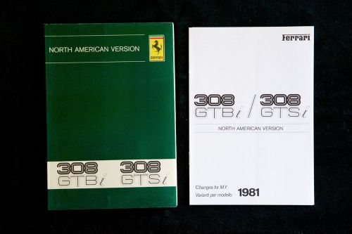 Ferrari factory owner`s manual 308 gtb/gts