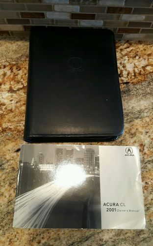 2001 acura cl owners manual with case