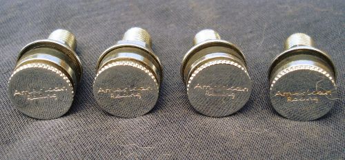 American racing vintage flush-mount chrome valve stems - set of four