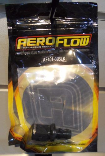 Aeroflow 400 / 510 series push lock straight hose end -6an