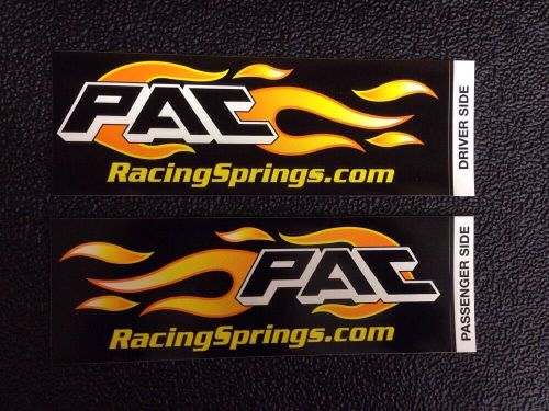 Pac springs racing contingency decals nhra ihra imca scca nascar drags 9&#034;x3&#034;
