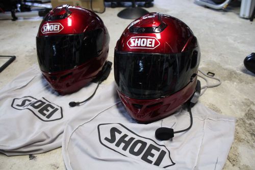 2 shoei motorcycle helmets