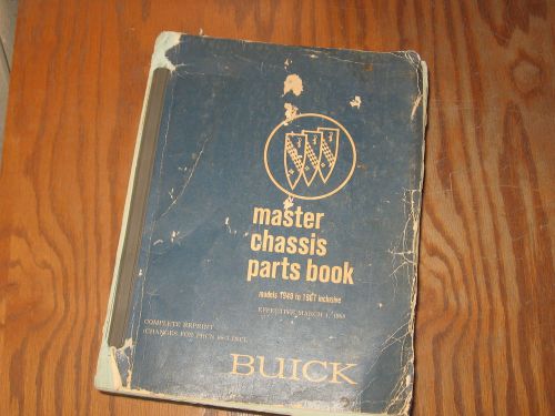 1940-1967 buick chassis parts list book manual original