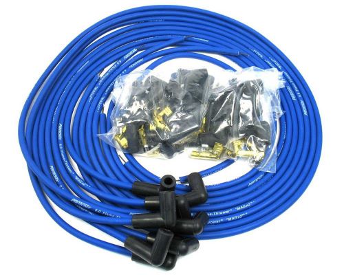 Pertronix blue spiral core magx2 8-cylinder spark plug wire set p/n 808390
