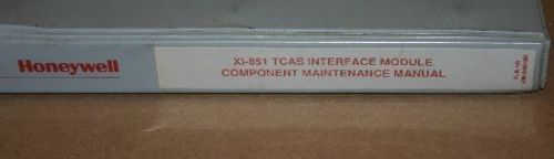 Honeywell xi-851 tcas interface module comp. maintenance manual xl-  7510884-901