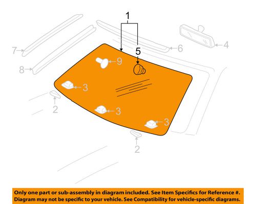 Audi oem 96-02 a4 quattro-windshield glass 8d0845099ac