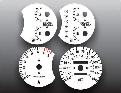 White face gauge kit fits 1998-1999 kia sephia dash gauge cluster 98-99