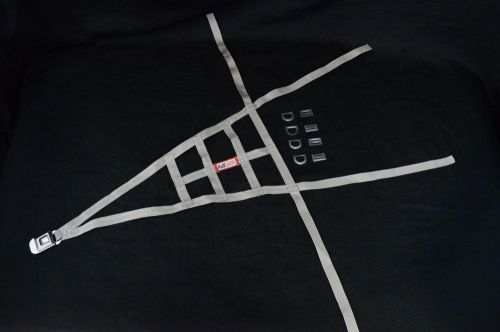 Rjs racing equipment non-sfi 4pt usac triangle roll cage net gray sprint car