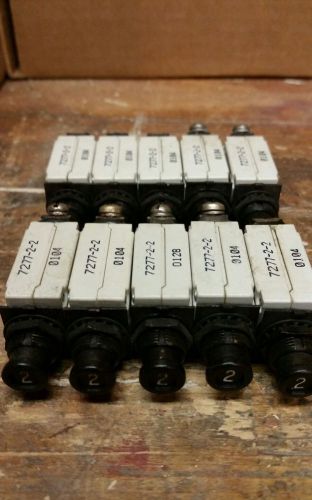 Klixon 2a circuit breaker lot of 10