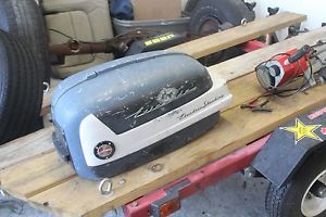 1957 evinrude 35hp outboard motor boat engine cowling cover oem used