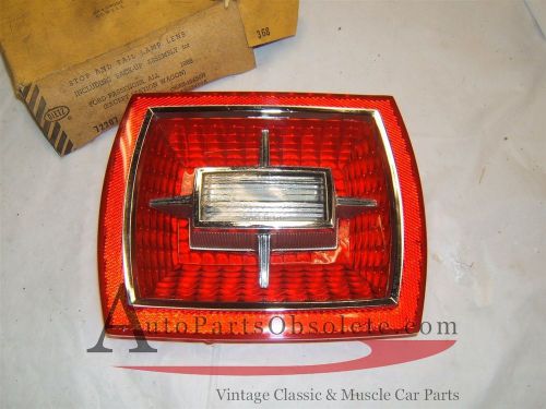 1966 ford galaxie  tail lamp lens  &amp; chrome bezel new