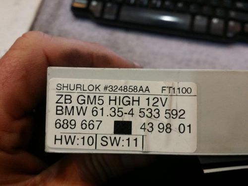 Bmw bmw 323i chassis brain box body control; (behind glove box), sdn (e46) 99