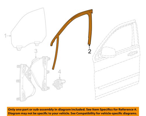 Jeep chrysler oem 14-16 cherokee front door-window glass run left 68142969ae