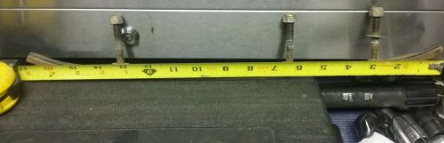 Pair of polaris ski skegs with 4" of carbides