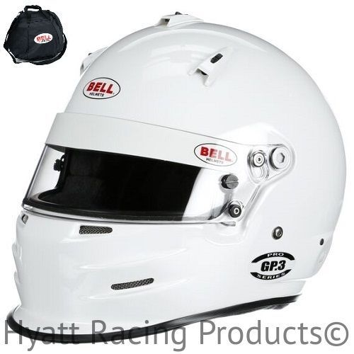 Bell gp.3 auto racing helmet sa2015 &amp; fia - all sizes &amp; colors (free bag)