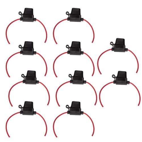 Find 10 X ATC ATO Fuse Holder Box AWG Wire Copper 12V Blade 12 Gauge