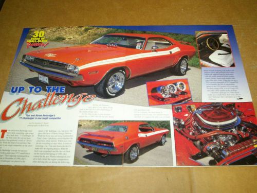 1971 dodge 340 challenger r/t magazine article