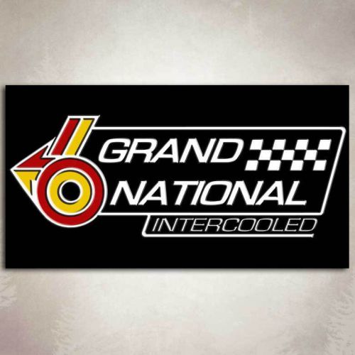 Grand national garage banner shop buick intercooled muscle car sign 2&#039; x 4&#039;