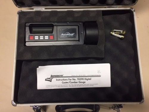 Longacre 78290 acculevel digital caster camber measurement gauge